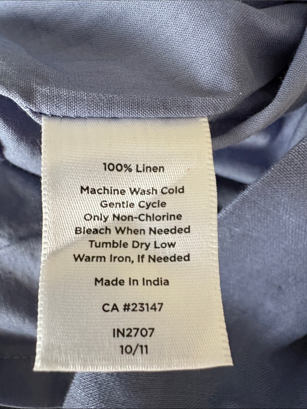 Talbots Linen Preppy Beachy Soft Blue Sleeveless Tiered V-Neck Midi Dress SZ 6 - Picture 5 of 8